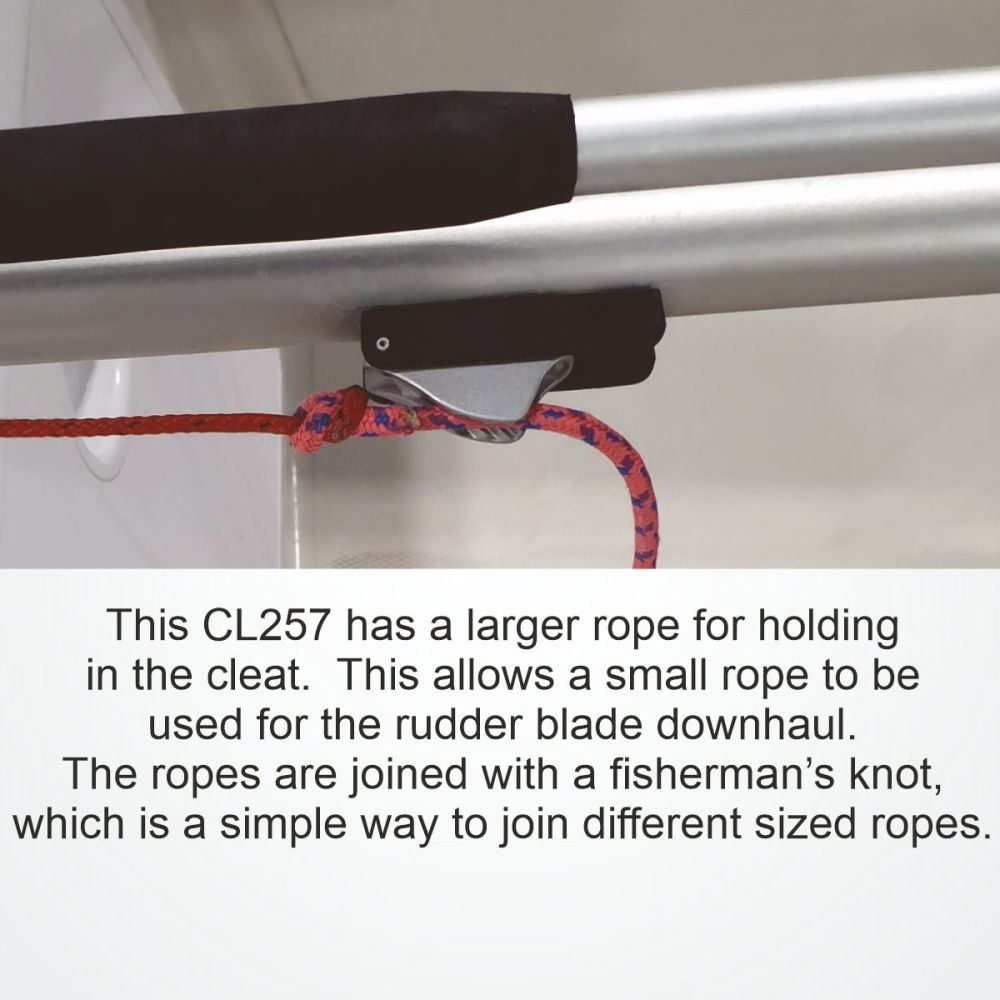 CLAMCLEAT CL257 AUTO-RELEASE Ruderklemme für Tauwerk 4-6mm