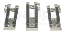 Allpa NIRO Verdeckbeschlag, rechtes Modell, Fuß 22x51mm