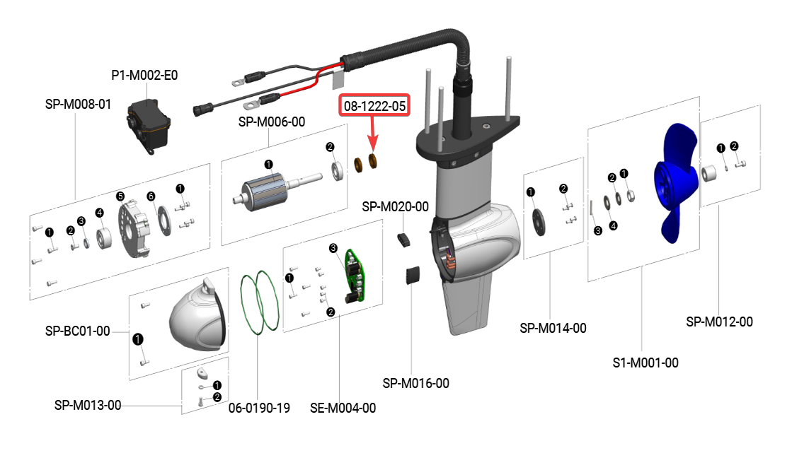 ePropulsion Ersatzteile - bei Bootspunkt bekommen Sie alle Ersatzteile für aktuelle und frühere ePropulsion Elektro-Aussenborder, PODs und Zubehör