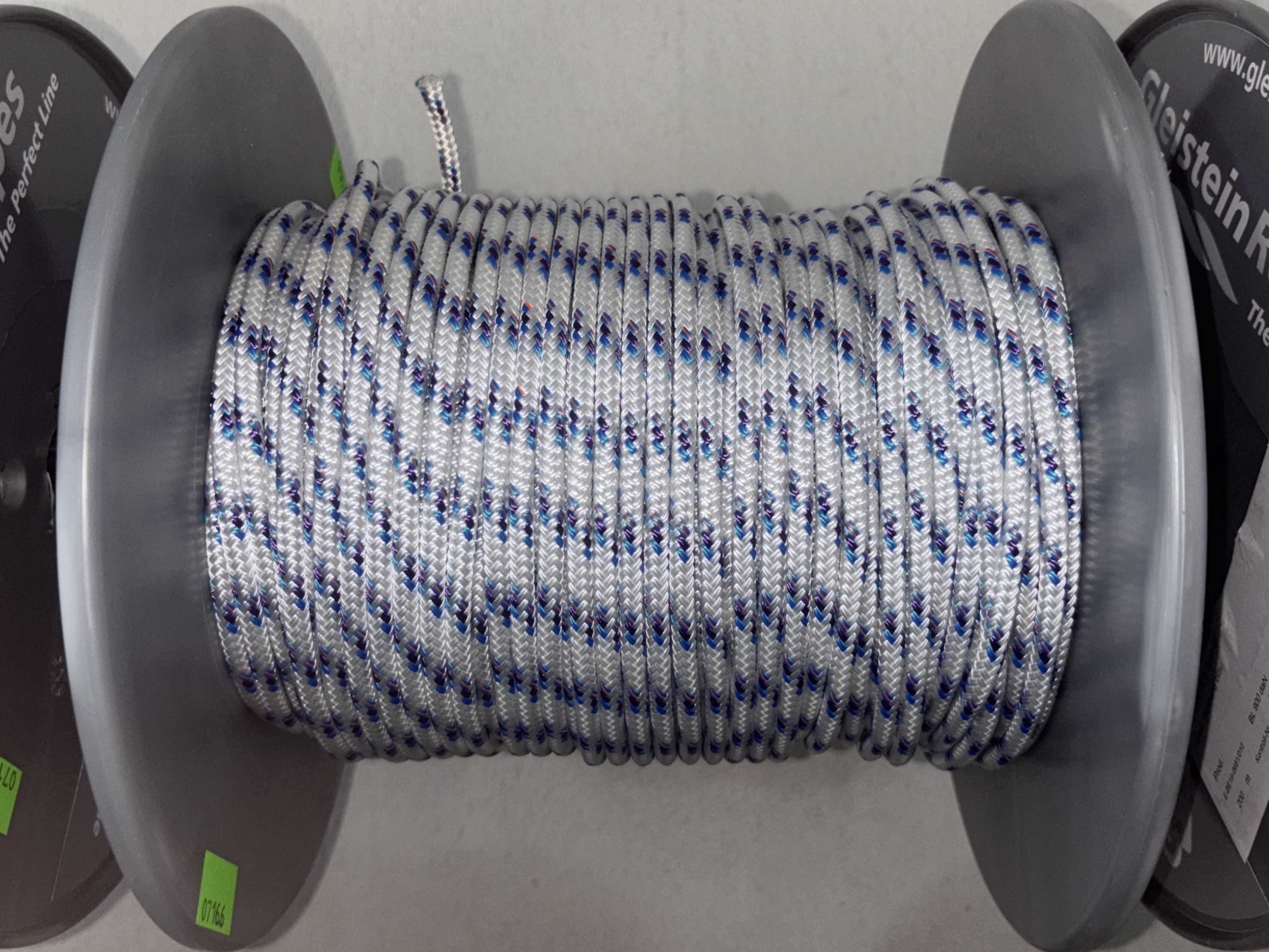 GLEISTEIN Tasmania Schot weiß/blau - 6mm (GR090620)