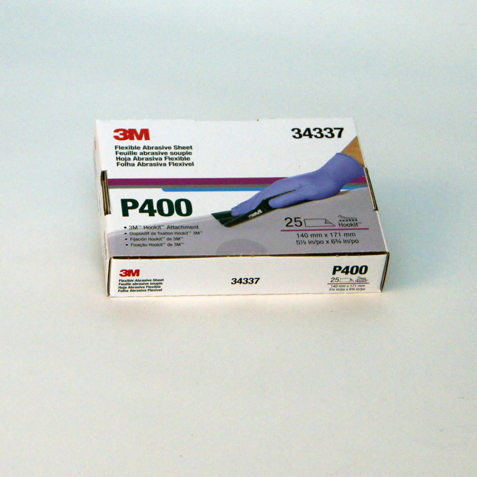 25x 3M 34341 P1000 Hookit Flexible Stripes
