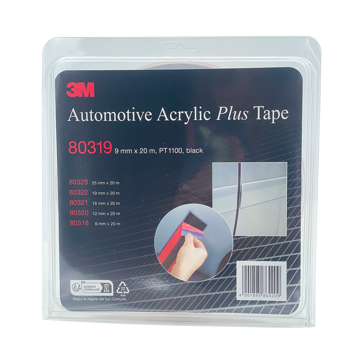 3M 80319 Plus Tape 1100 9mm x 20m