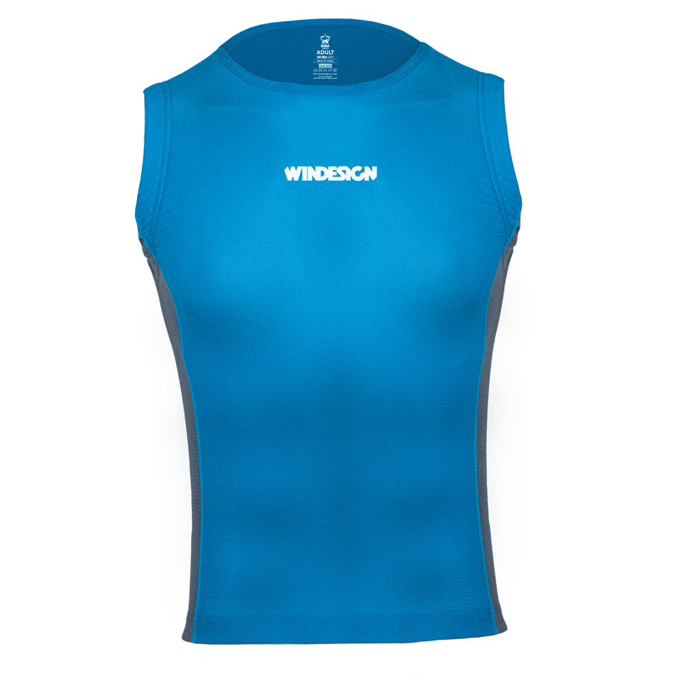 WINDESIGN 2532JB Rash Tanktop, blau, Einheitsgröße Junioren, one size fits all
