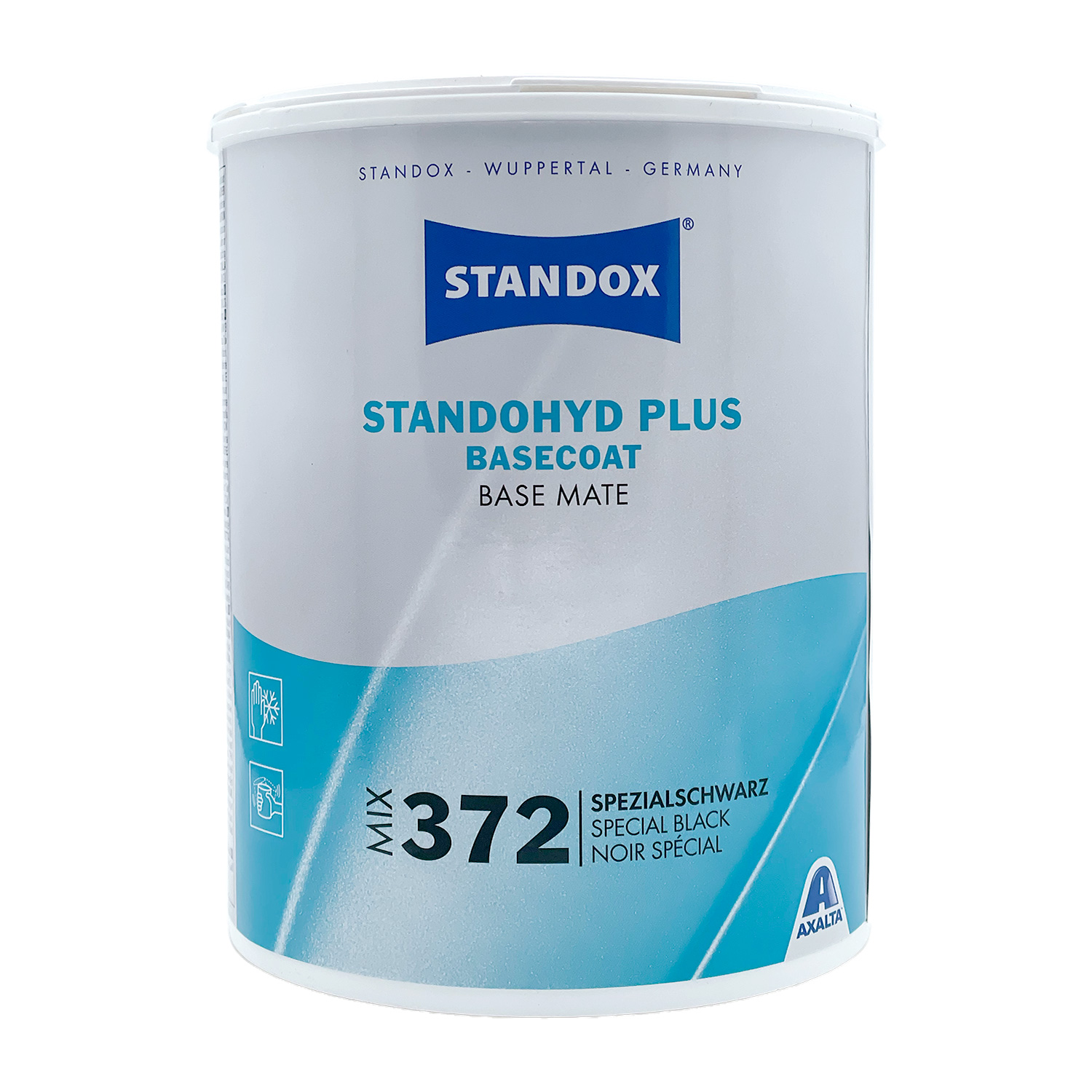 Standohyd Mix 372 Spezialschwarz (Spies Hecker 803) - 1 ltr || für das Wasserbasislacksystem von Standox