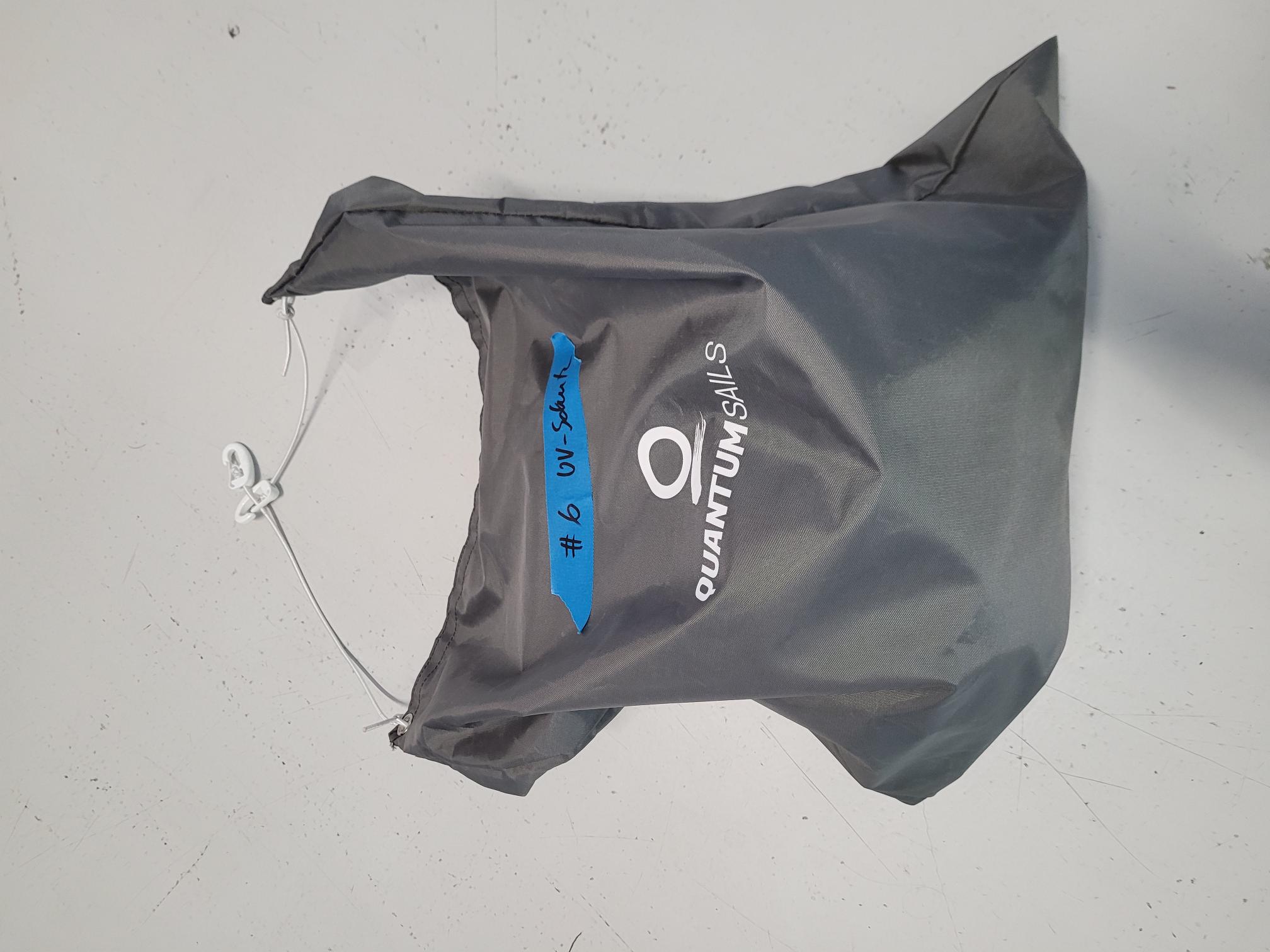 Rollfockpersenning Länge 11,10m, Umfang 45cm, Blau, mit Diagonalschnürung und Tasche, Airtex