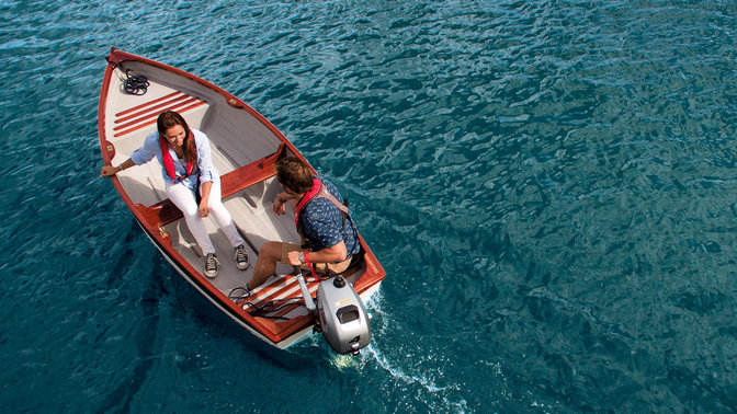 HONDA Aussenbordmotor BF 6 LRU für Schlauchboote, Segelboote und Motorboote (Langschaft | 6 PS)