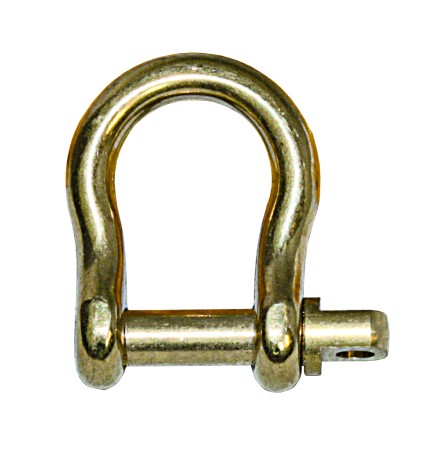 Messing Schäkel geschweift 4mm