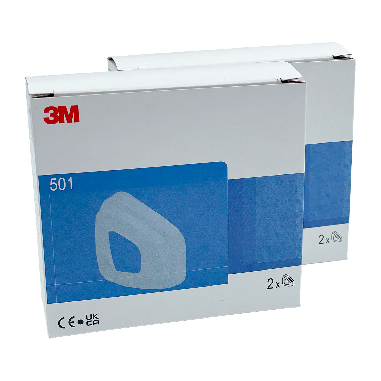 2x 3M 501 Filtergehäusedeckel für Lackiermasken