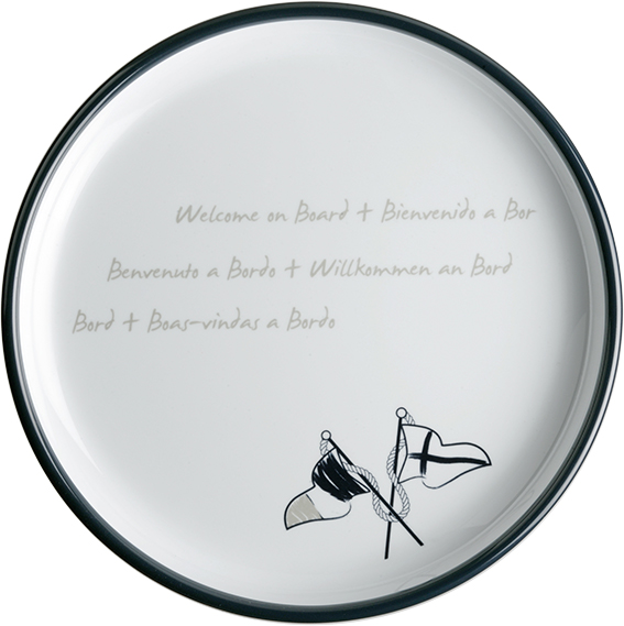 MARINE BUSINESS WELCOME Dessertteller, 6er-Set (27003)