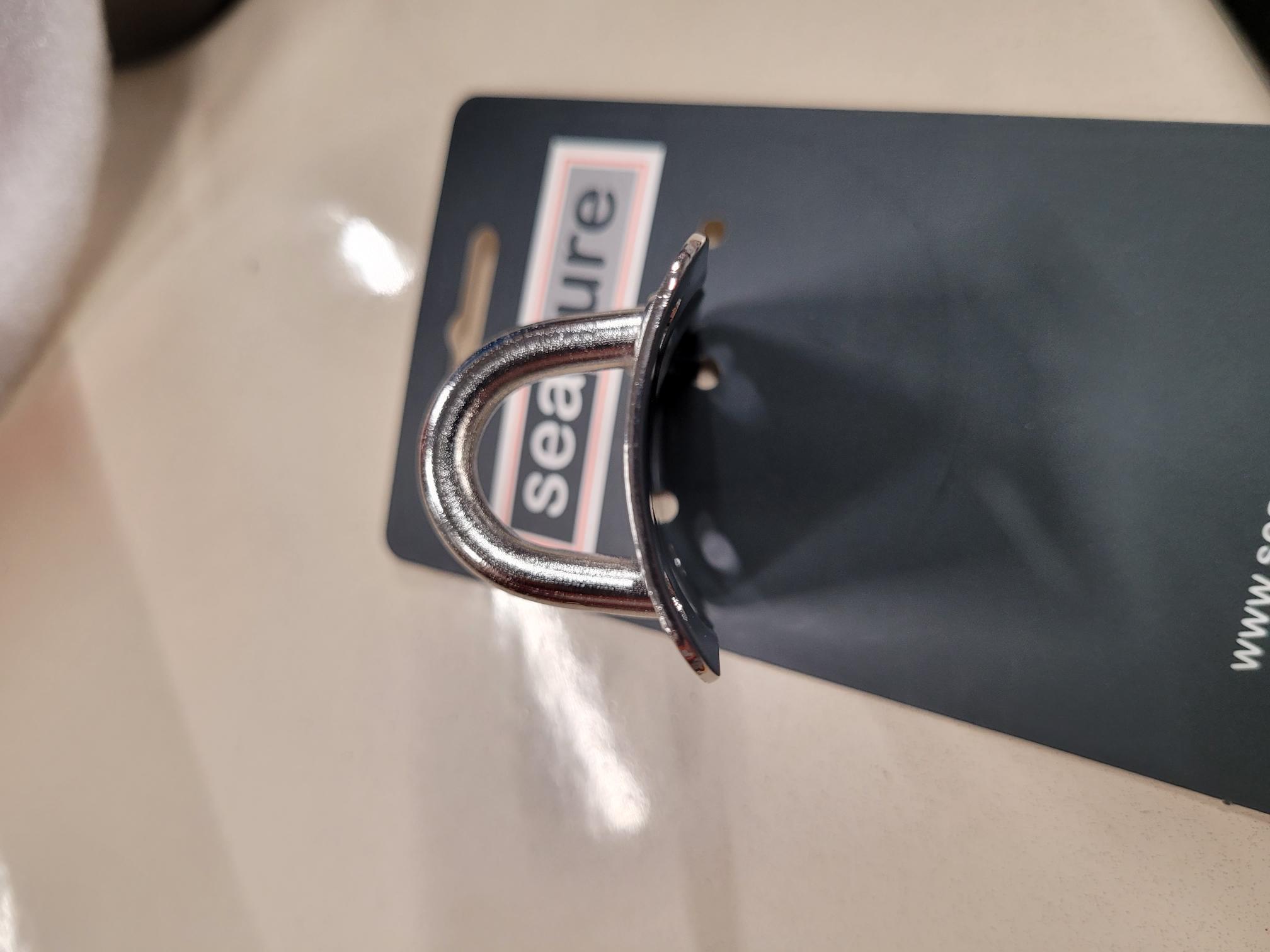 SEA SURE Mastplatte SS1601 für Spibaum, Edelstahl, mit 4 Löchern.