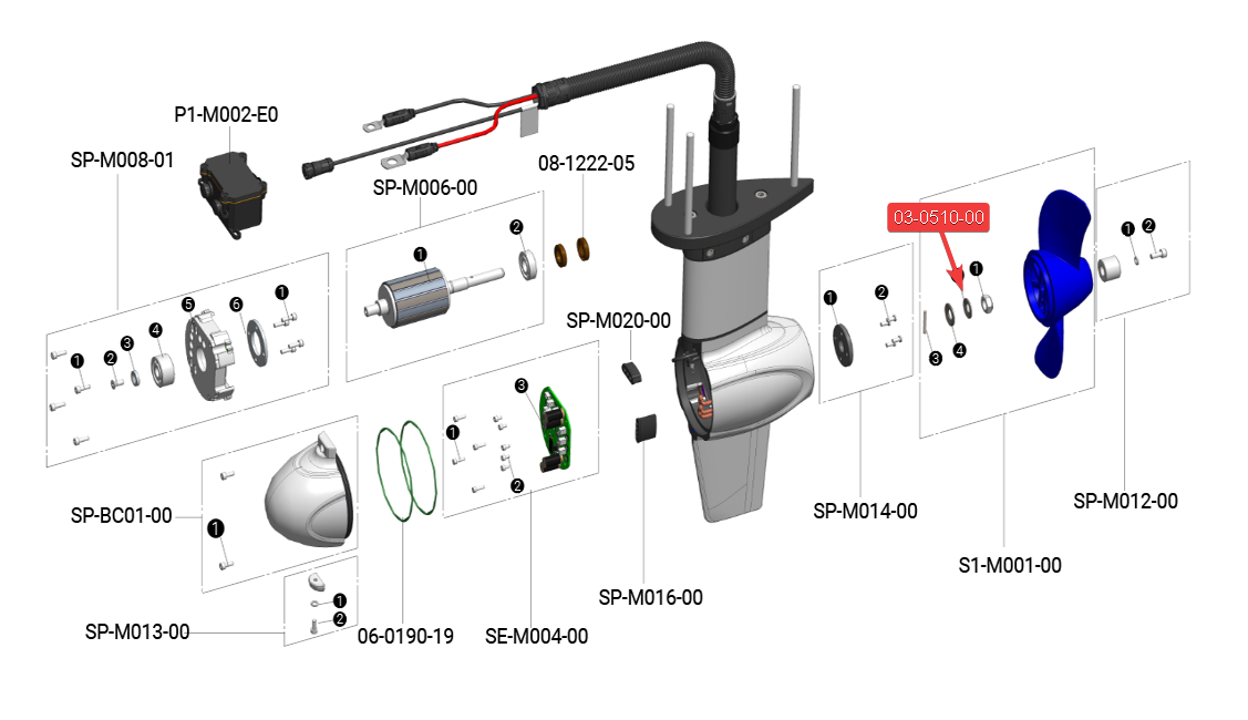 ePropulsion Ersatzteile - bei Bootspunkt bekommen Sie alle Ersatzteile für aktuelle und frühere ePropulsion Elektro-Aussenborder, PODs und Zubehör