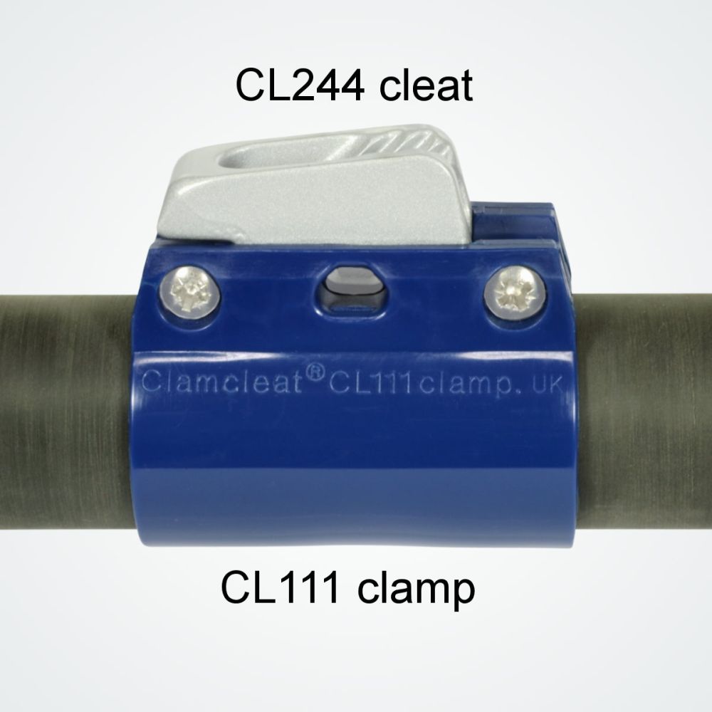 CLAMCLEAT CL244 Aluminium Baumklemme für Tau 3-5mm Surf