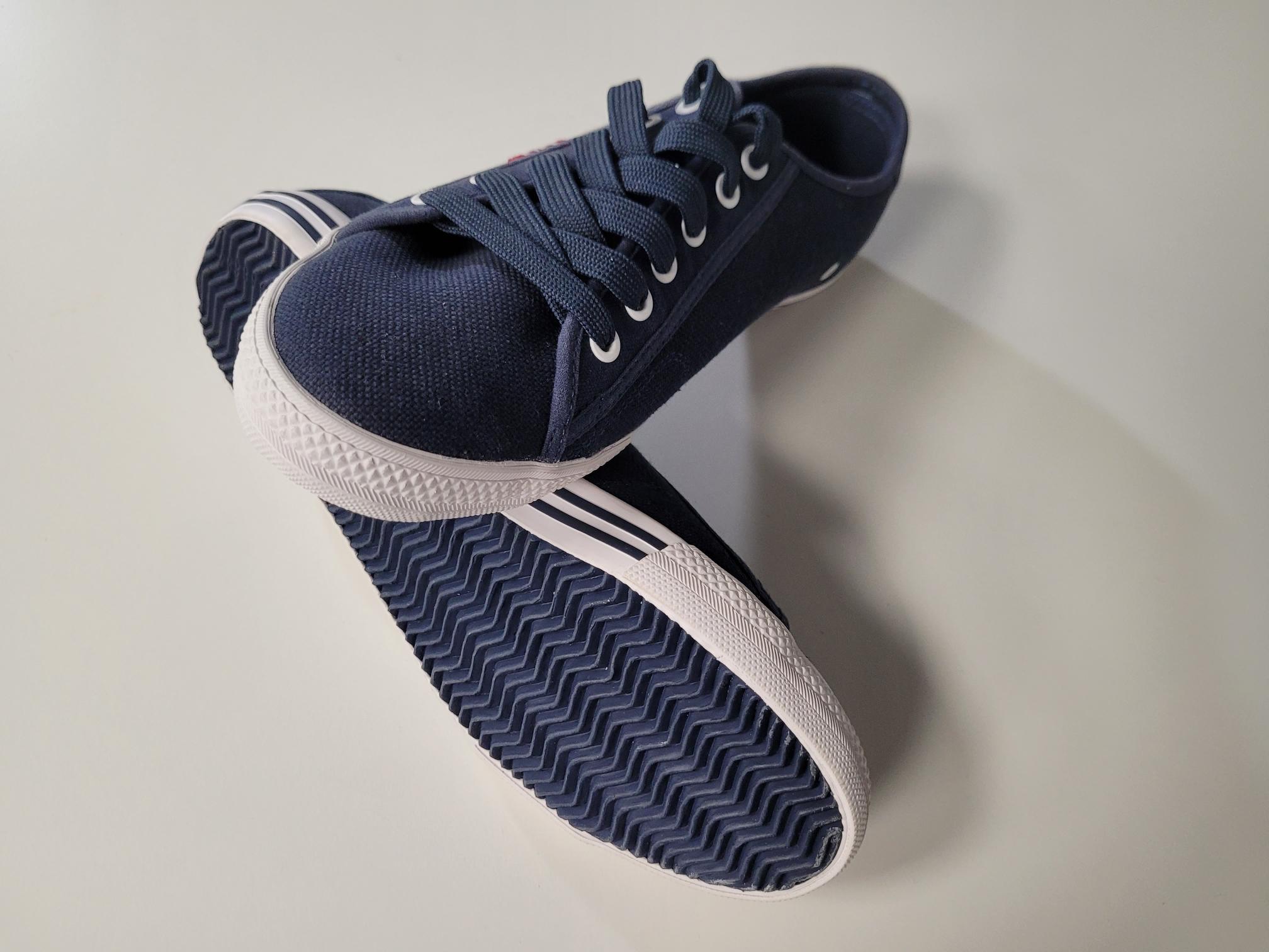 HELLY HANSEN Bootsschuhe Fjord Canvas, Gr. 46,5, Navyblau/Weiss, Obermaterial atmungsaktives und schnelltrocknendes Textil