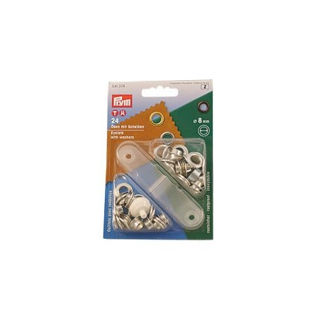 Ösen Prym Messing vernickelt 8,5mm