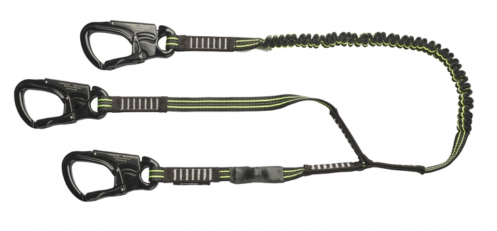 CREWSAVER Lifeline 3050-ESL3, 2m, 3 Karabiner, elastisch