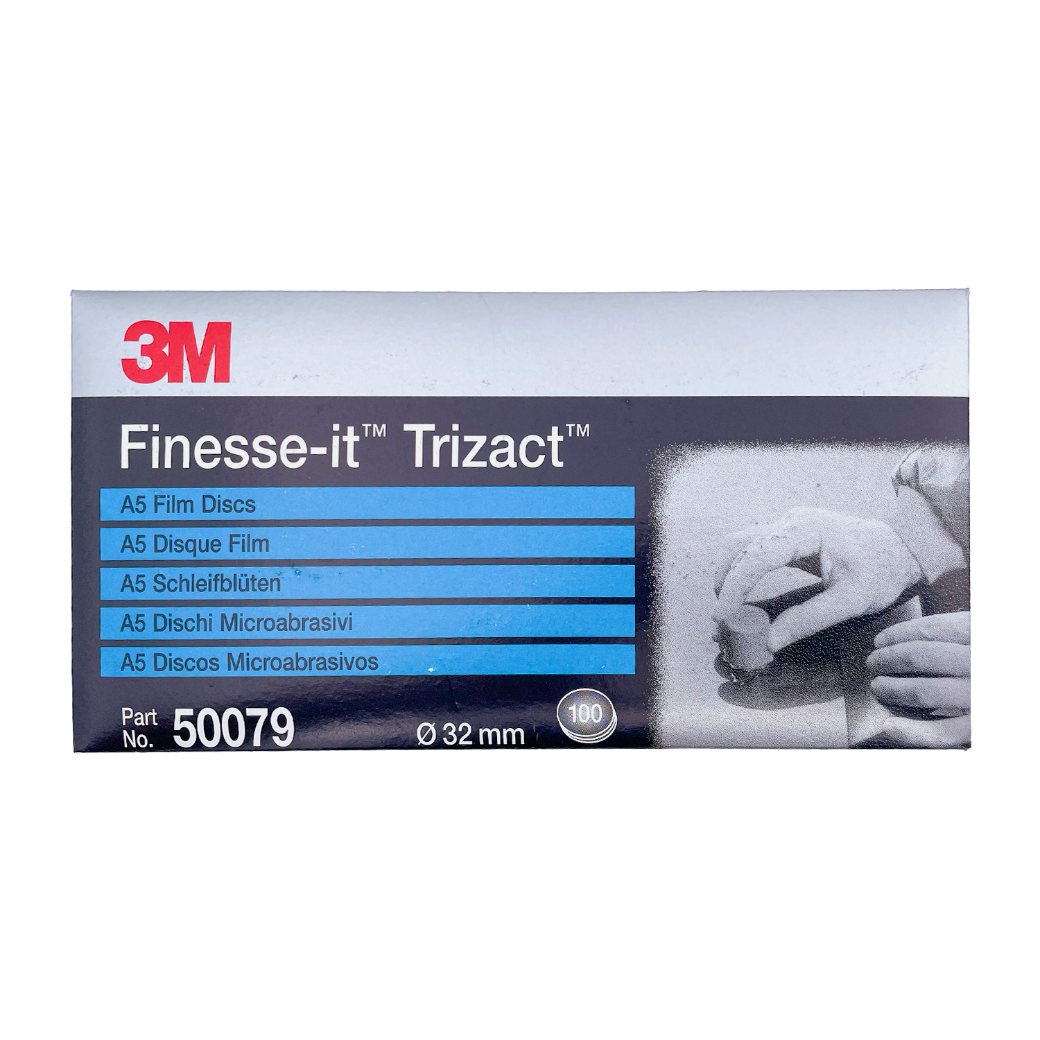 100x 3M 50079 Trizact Finesse-it Schleifblüten P3000