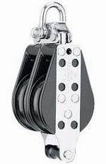 HARKEN H004 57mm Racing Doppelblock (2 Scheiben) mit Hundsfott für Übersetzungen von 1:6 oder 1:7, Kugellager