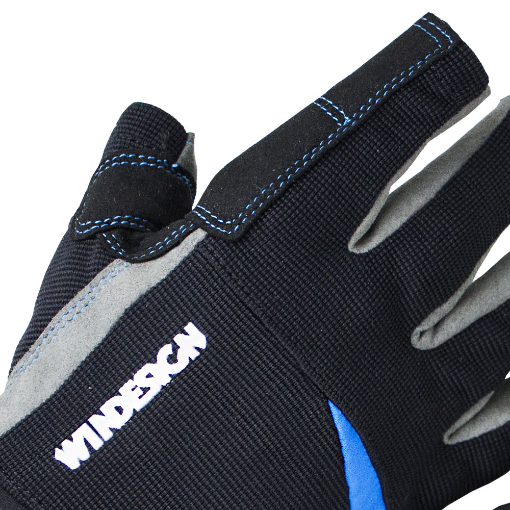 WINDESIGN EX2550S  Kurzfinger Segelhandschuhe, Größe S, Lichtschutzfaktor 50+, schnelltrocknend