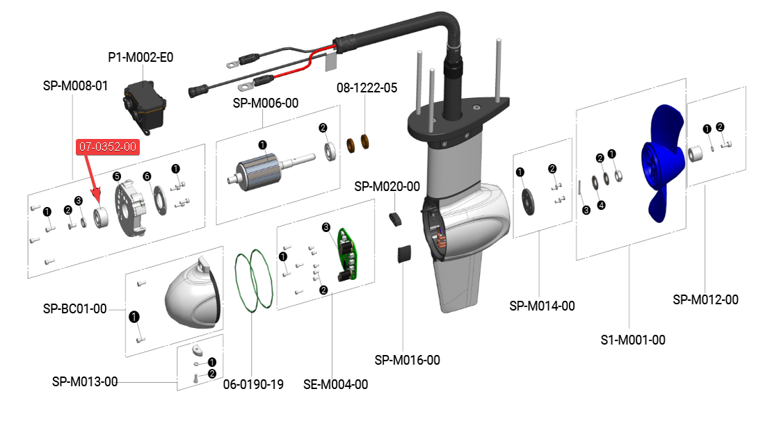 ePropulsion Ersatzteile - bei Bootspunkt bekommen Sie alle Ersatzteile für aktuelle und frühere ePropulsion Elektro-Aussenborder, PODs und Zubehör