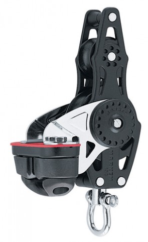 HARKEN H2624 57mm Carbo Violinblock mit Hundsfott und Klemme