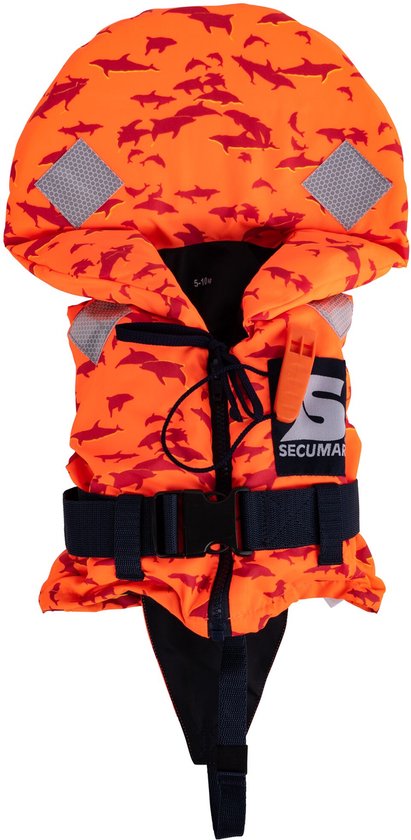 SECUMAR Rettungsweste Feststoffweste Schwimmweste Bravo Print für Kleinkinder mit 5-10kg Gewicht
