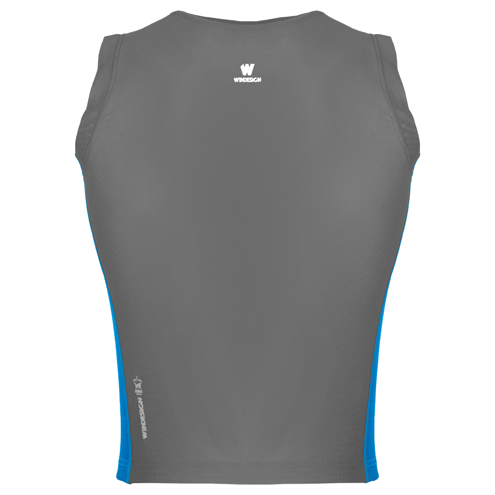 WINDESIGN 2532G Rash Tanktop, grau, Einheitsgröße Erwachsene, one size fits all