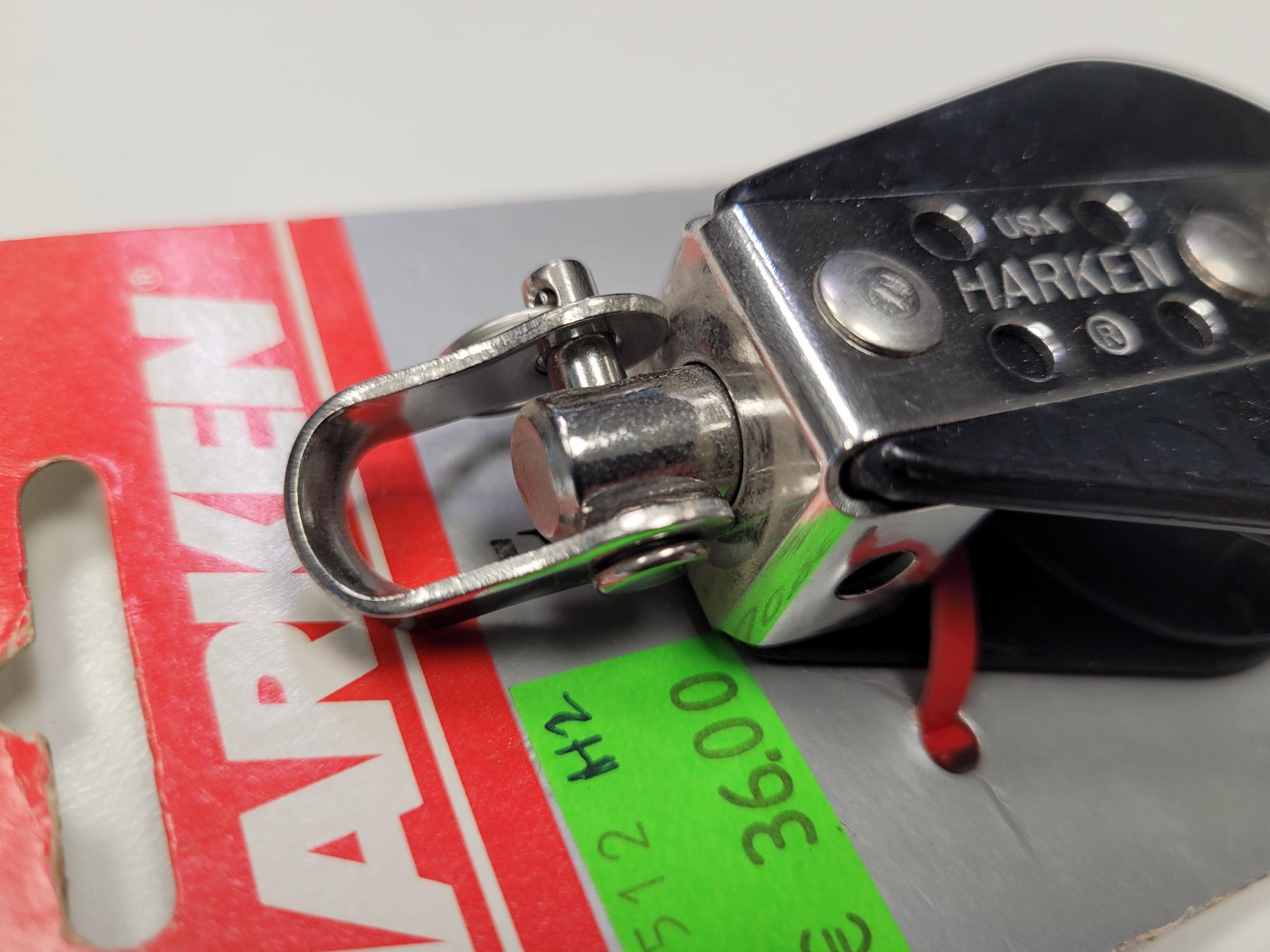 HARKEN H024 - klassische Serie - Dinghy Block 44mm einfach mit Wirbel und Hundsfott