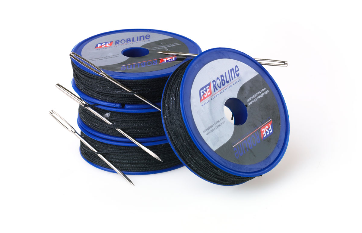 FSE ROBLINE 1x Gewachstes Takelgarn mit Nadel weiß 0,8mm/80m