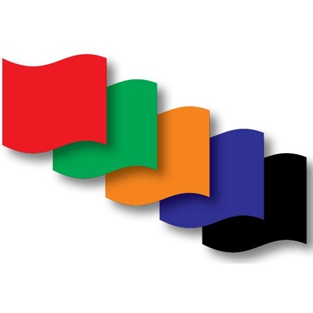 LINDEMANN Regatta-Flagge  50 x  75 cm  BLAU  (Zielflagge)