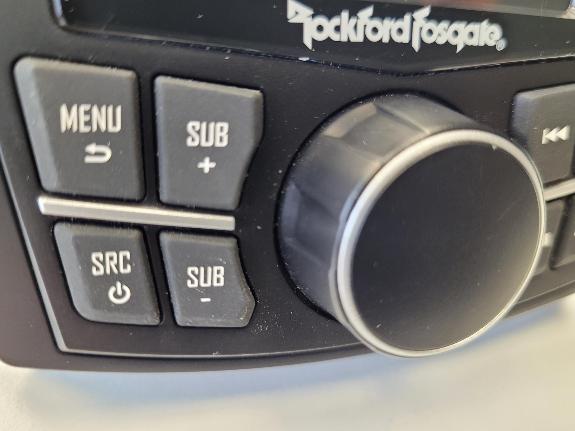 ROCKFORD FOSGATE (Raymarine) PMX-1R Fernsteuerung Remote / 2,7" Farb-Anzeige, kabelgebunden, A80383 (Raymarine-Nummer) - Punch RMX-1R