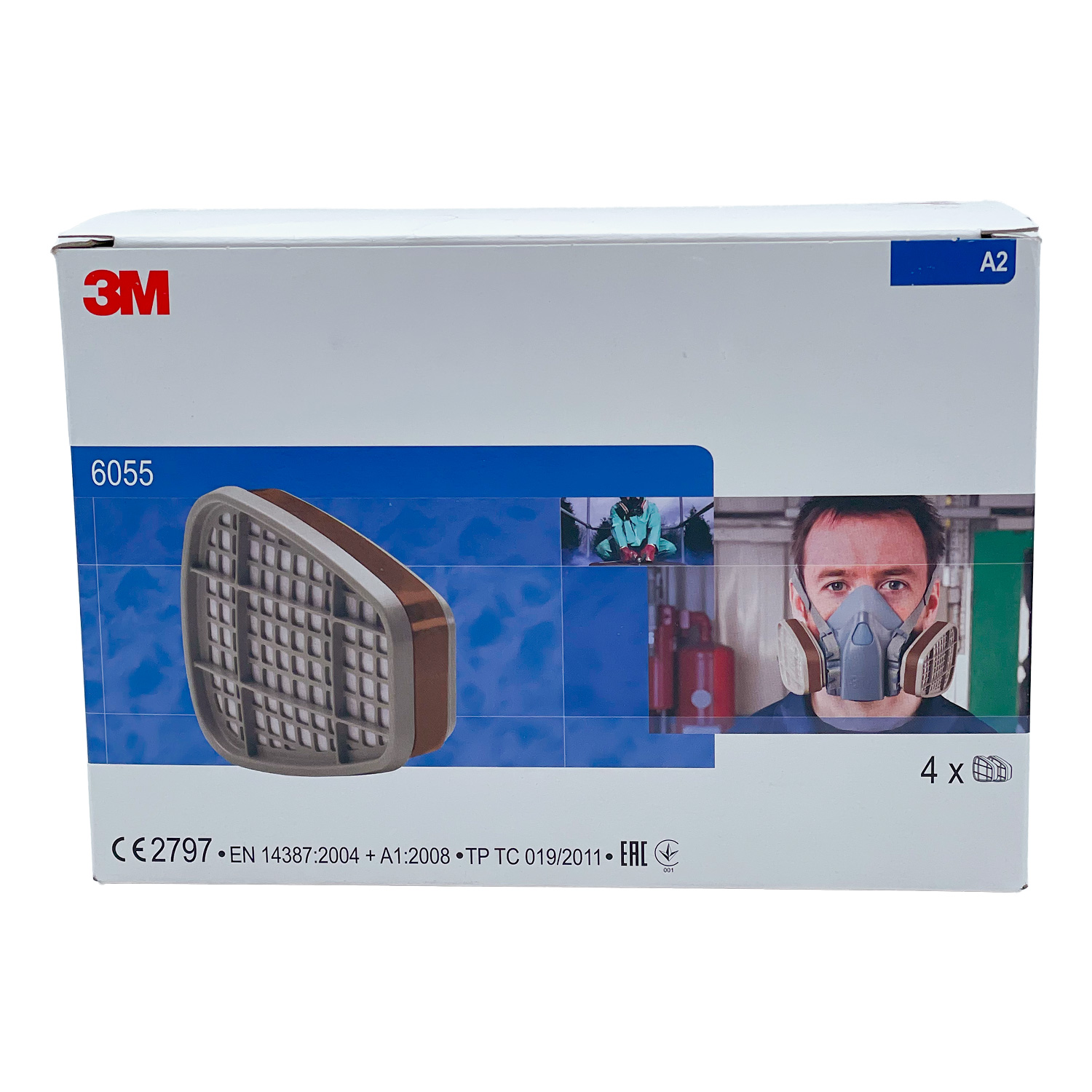 8x 3M 6055 Organic Vapour Filter A2