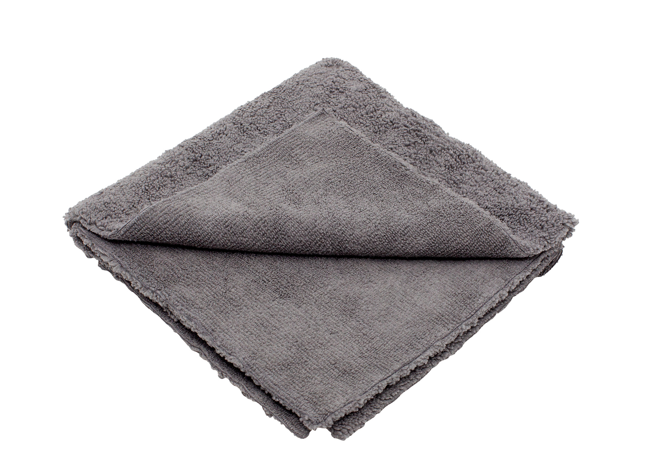 No.401 Poliertuch 2in1 40x40 grau wasserstrahlgeschnitten