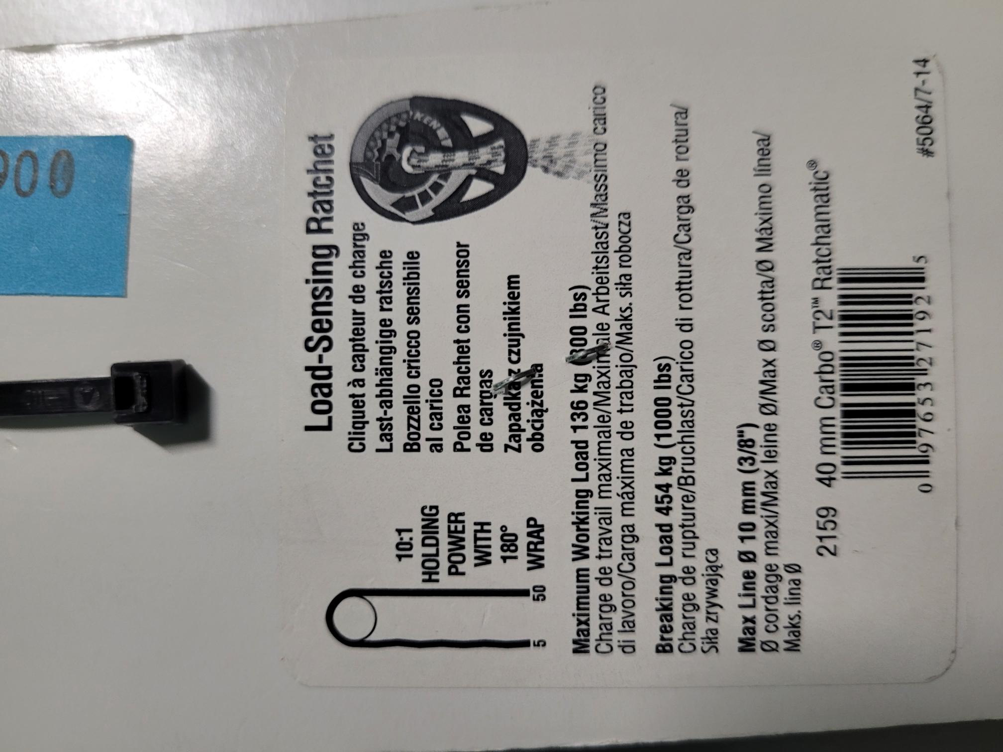 HARKEN H2159 40mm Carbo T2 Ratchamatic mit Loop-Anschlag und lastabhängiger Ratsche