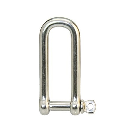 2x Edelstahlschäkel D-Form lang 4mm