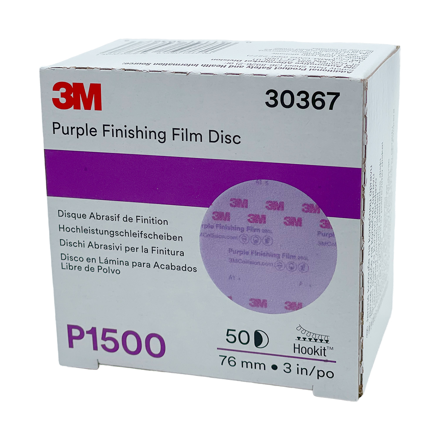 50x 3M 30367 P1500-76mm 260L Hookit