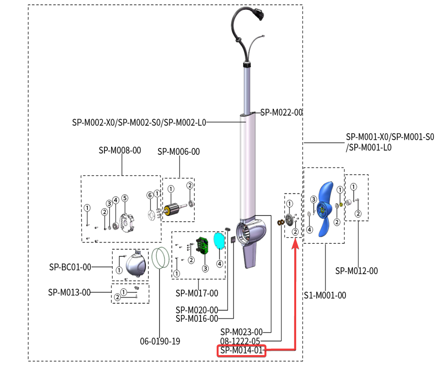 ePropulsion Spirit Schutz gegen Angelschnüre (SP-M014-01)