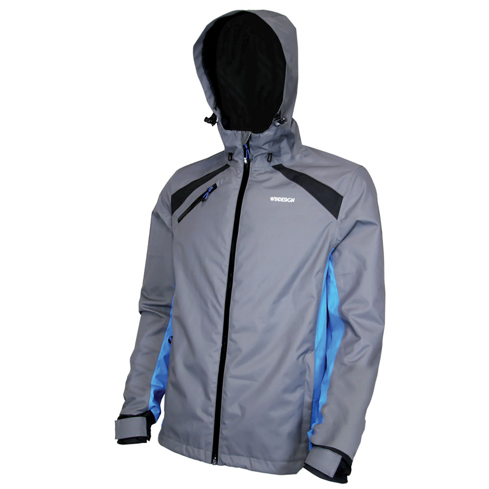 WINDESIGN 2447L Kapuzenjacke, atmungsaktiv und wasserdicht, Erwachsenengröße L