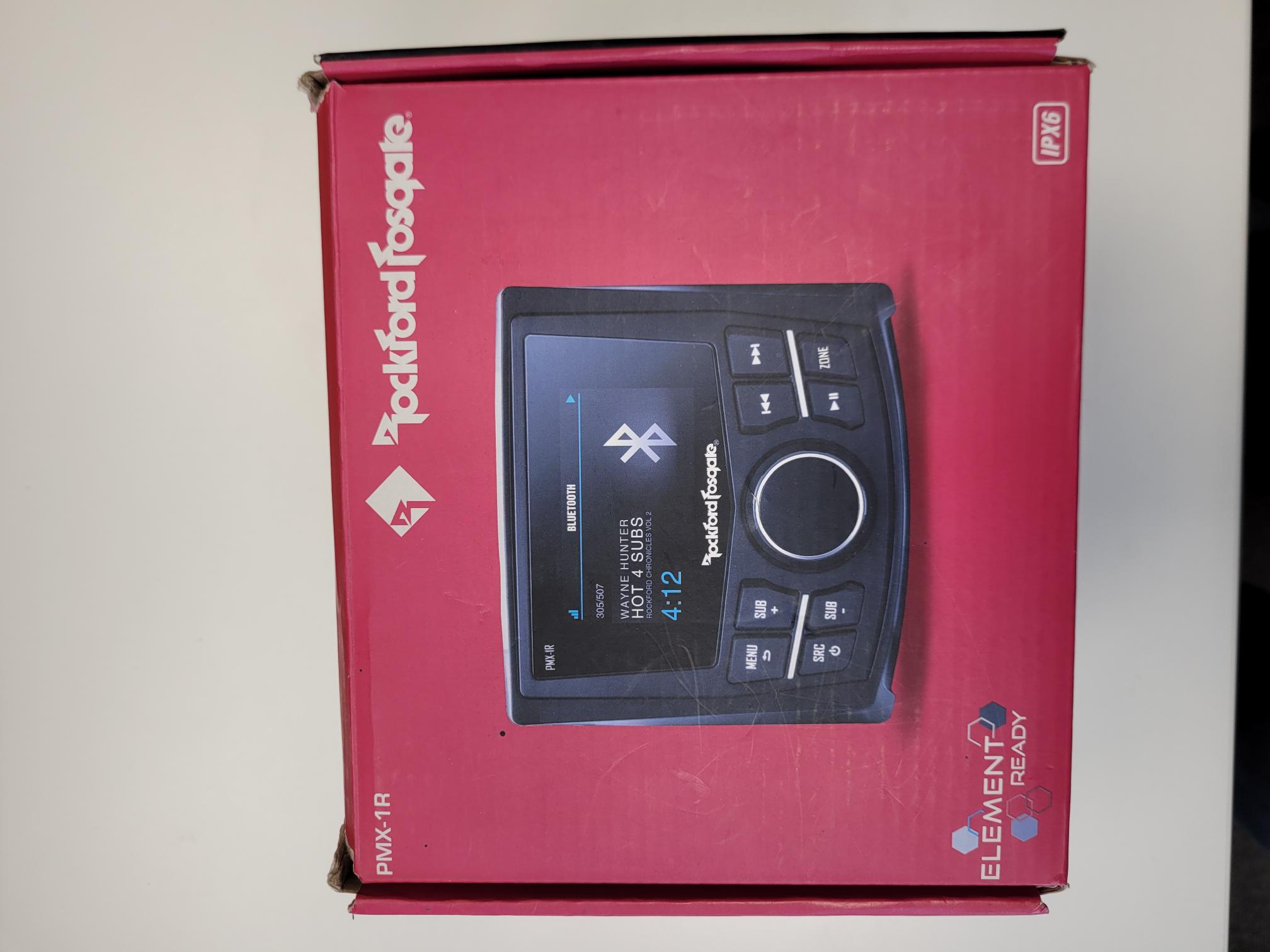 ROCKFORD FOSGATE (Raymarine) PMX-1R Fernsteuerung Remote / 2,7" Farb-Anzeige, kabelgebunden, A80383 (Raymarine-Nummer) - Punch RMX-1R