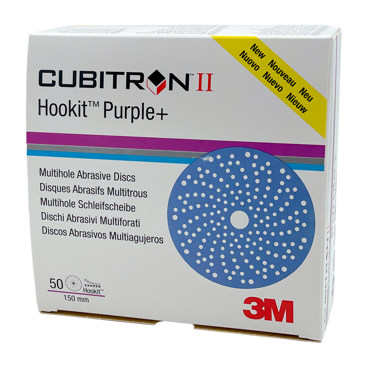 50x 3M 51421 P150-150mm Multihole Purple
