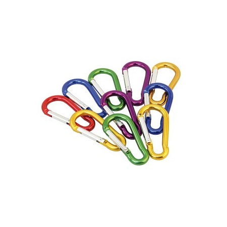 Karabinerhaken Alu farbig 60mm