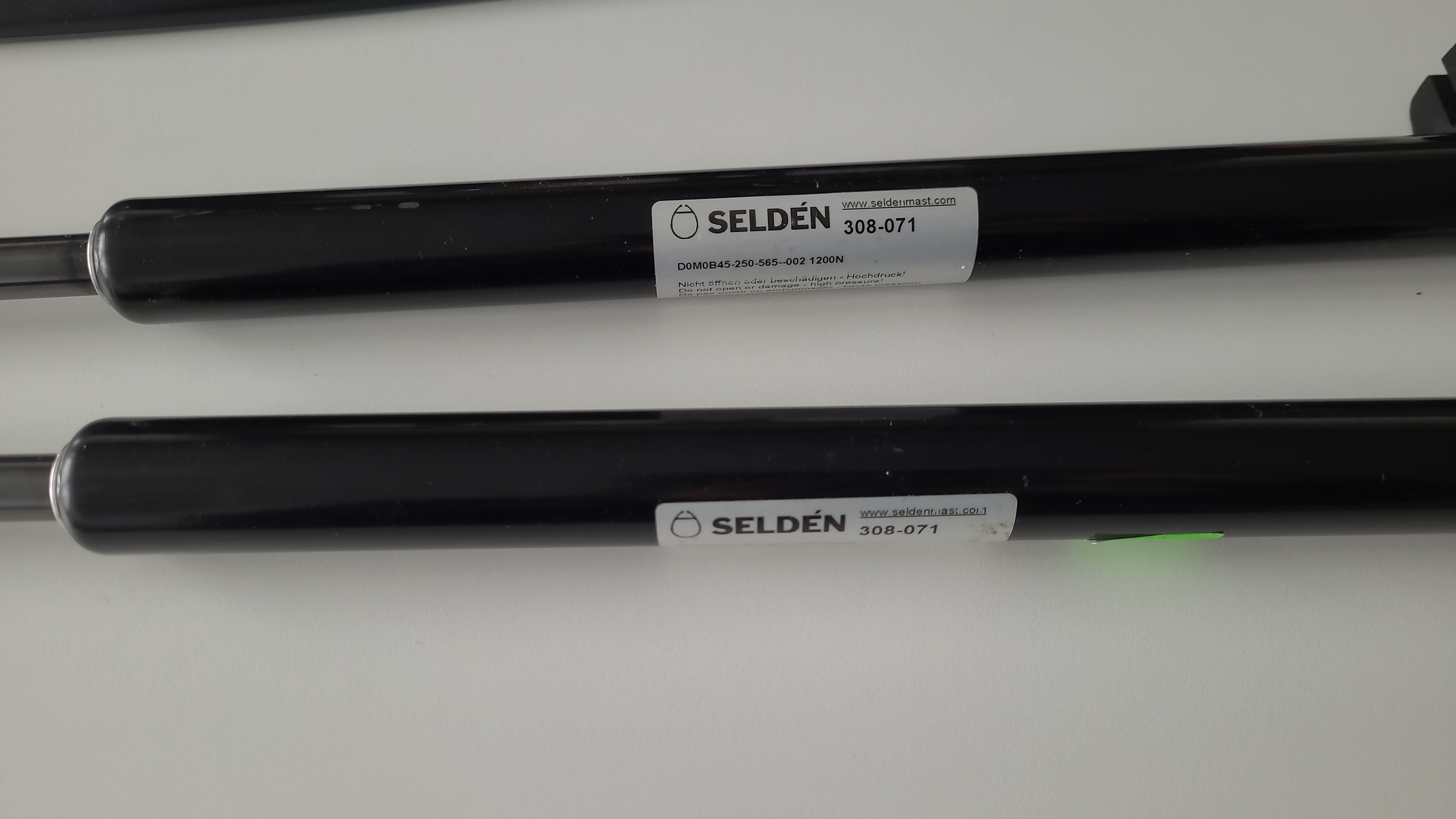 SELDÉN Gasdruckfeder Ersatzteil für Rodkicker 10, 1200N, 308-071