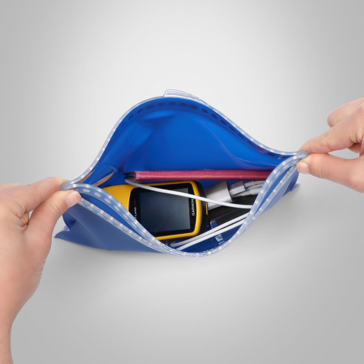 FIDLOCK Hermetic Dry Bag Multi, transp./blau, 224x140 mm