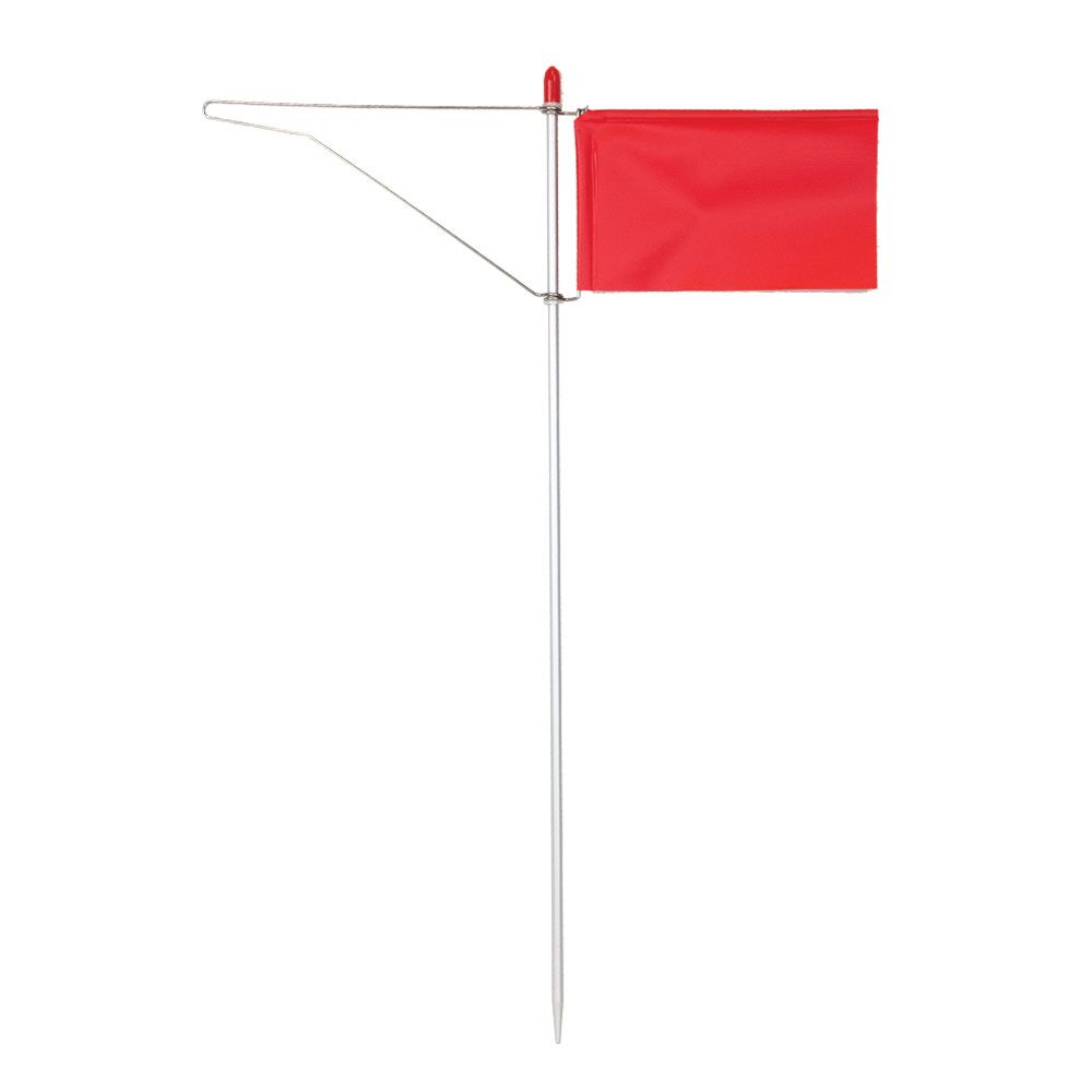 OPTIPARTS EX1240-10 Standardverklicker mit rotem Kunststofffähnchen für Optimist und andere Boote, 10er Pack