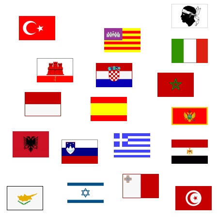 Flagge  20 x  30 cm  KROATIEN
