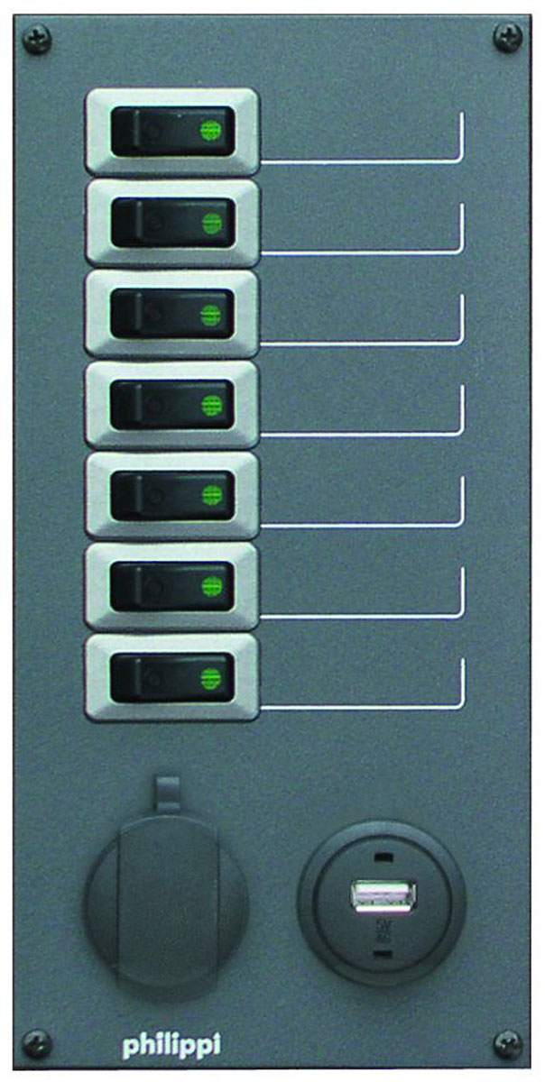 Stromkreisverteiler mit einer USB-Steckdose STV 207USB