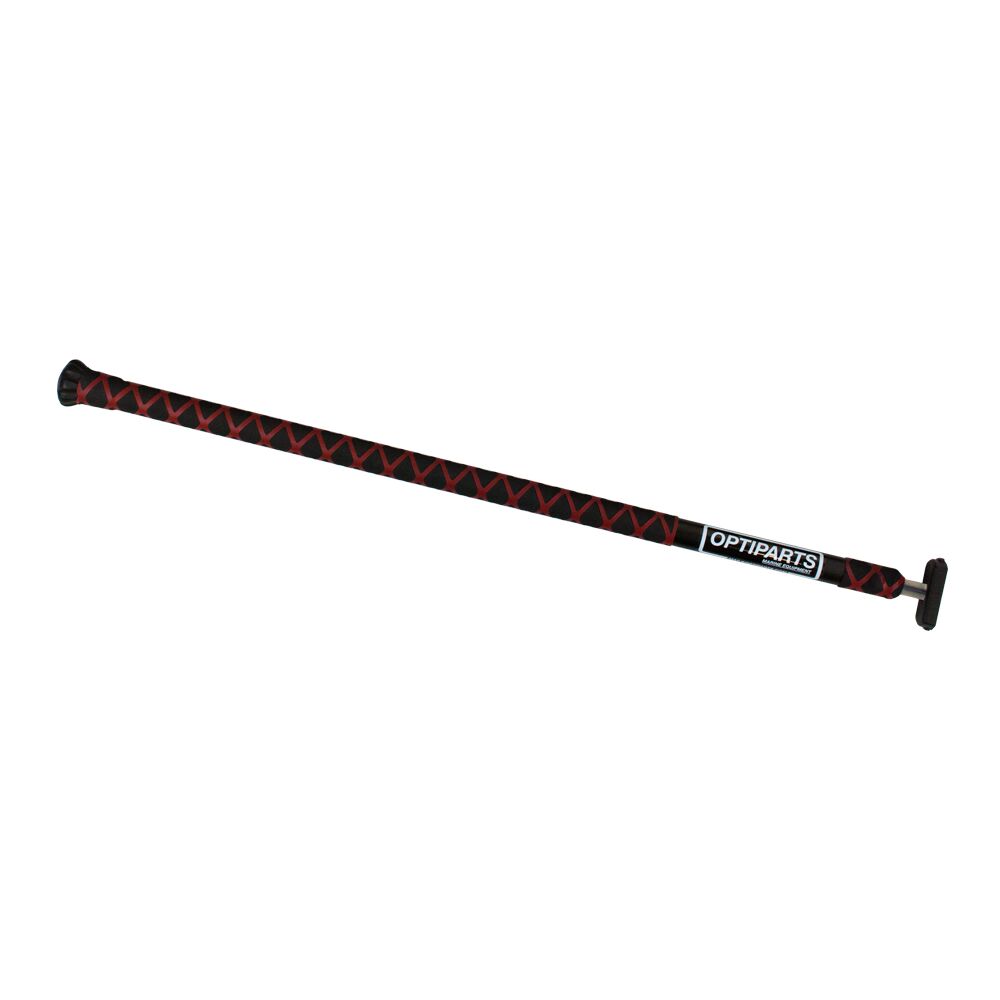 OPTIPARTS EX1145BKRD Optimist Pinnenausleger DOPPIO 20mm, Aluminium, schwarz eloxiert, double X-Grip Handgriff