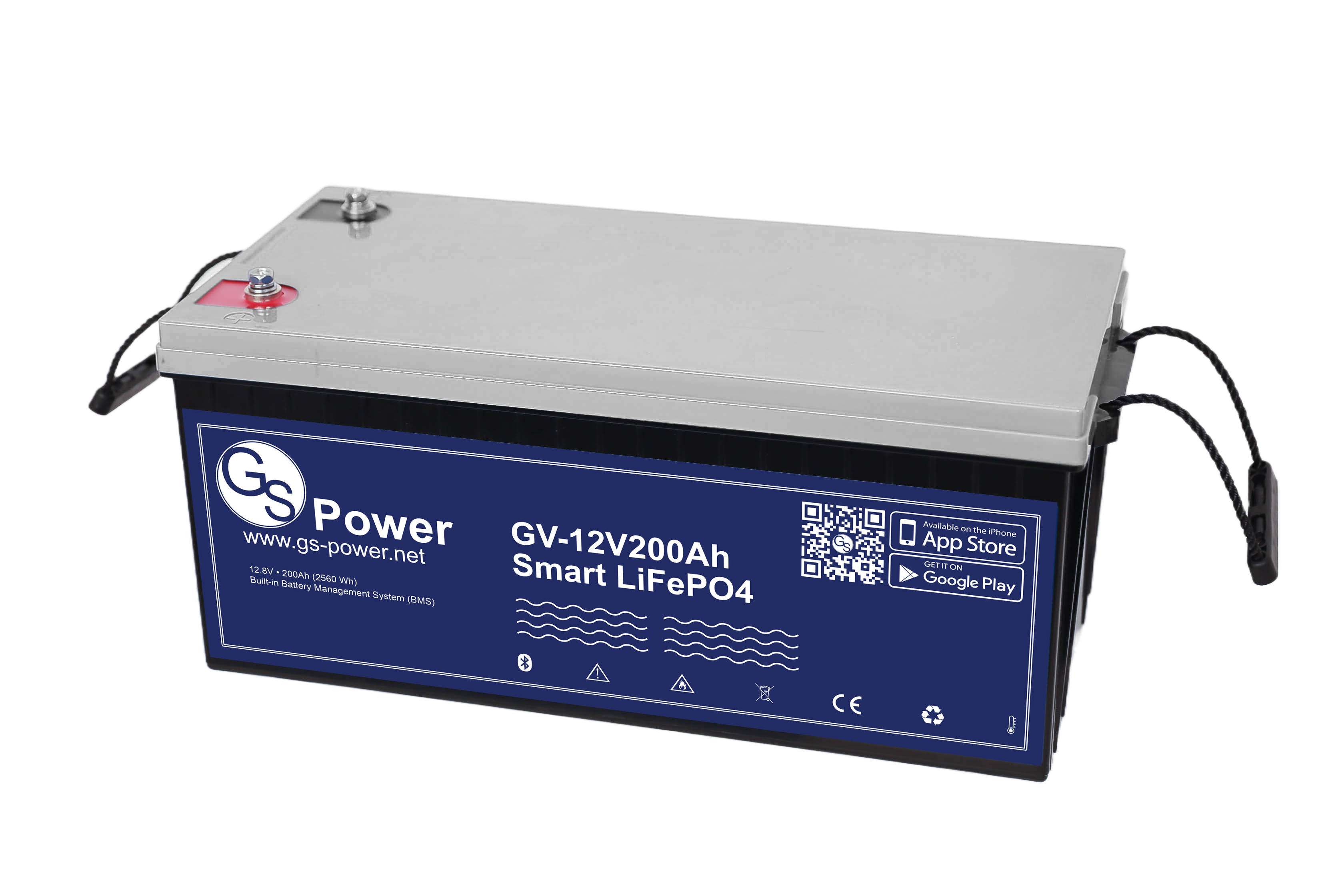 Ausstellungsstück: Lithium-Akku - GS-Power GV-12V 200Ah Smart LiFePo4