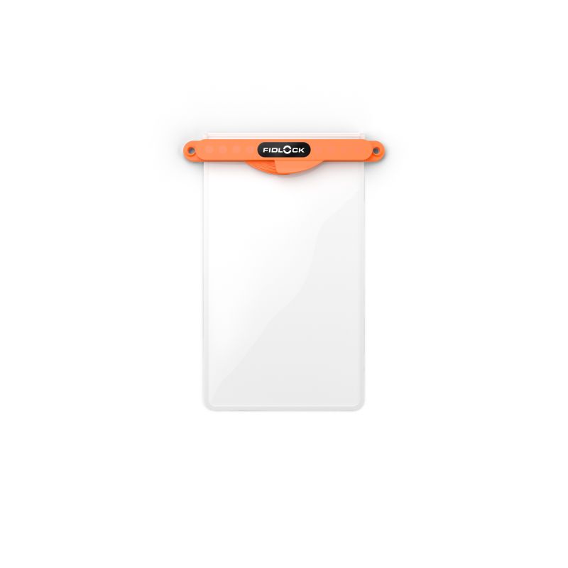 FIDLOCK Hermetic Dry Bag Medi, transp./orange, 111x179 mm